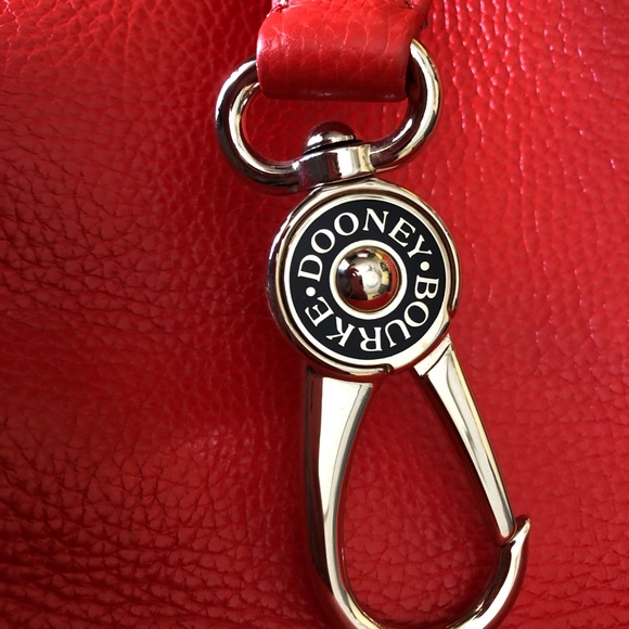 Dooney & Bourke Lg Logo Lock Pebbled Leather Bag - Picture 13 of 16